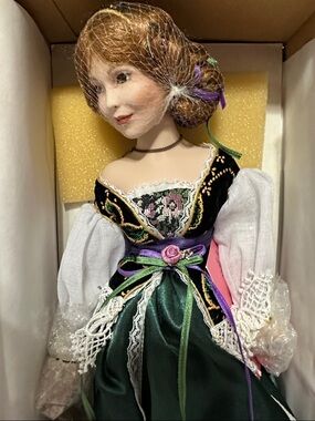 Lady of Tipperary Ladies of the Emerald Isle Porcelain Doll NIB